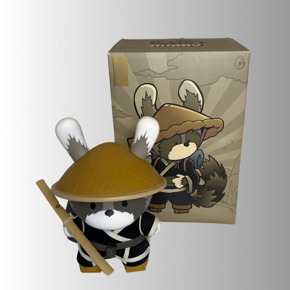 Huck Gee Day Raku Dunny in Black